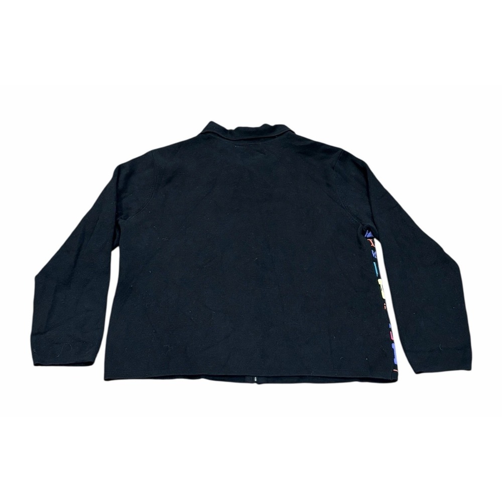 Coldwater Creek Holiday Christmas Cardigan Sweater Full Zip Beaded Sequin XXL - Picture 4 of 9